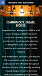 Mobile Screenshot of integratedevents.com
