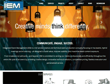 Tablet Screenshot of integratedevents.com